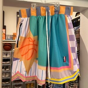 BRAND NEW NEVER WORN RARE Collect & Select WHAT THE Swingman Shorts Pt. 2 size L